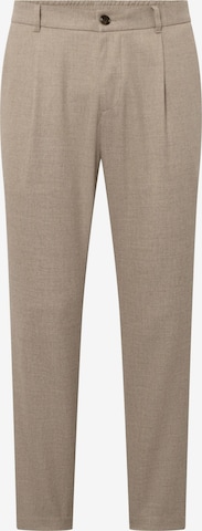 JOOP! Bandplooibroek ' Lester' in Beige: voorkant
