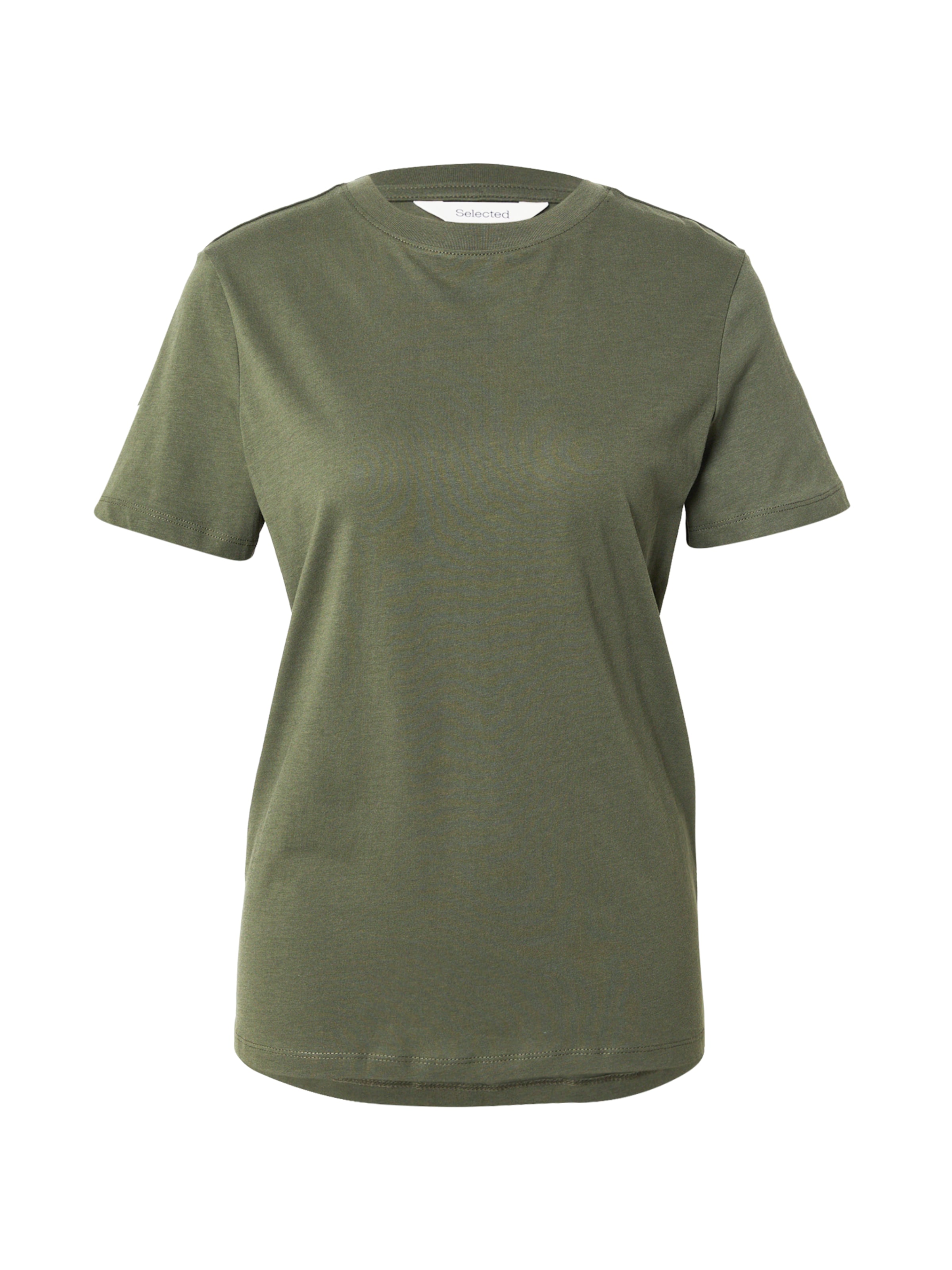 T-shirt 'SLFMY ESSENTIAL' SELECTED en vert : devant
