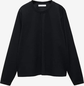 MANGO Sweatshirt 'Pique' in Schwarz: predná strana