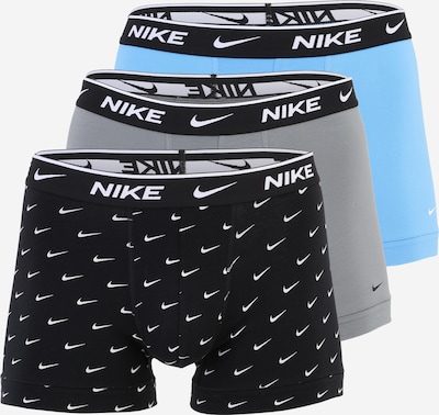 NIKE Underwear Bokserice veličine XS u nebesko plava / siva / crna / bijela, Pregled proizvoda