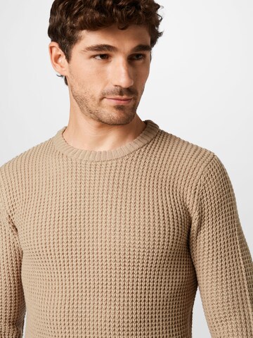 JACK & JONES Tröja 'NICK' i beige