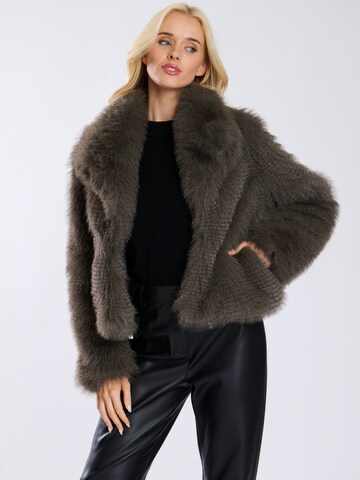 Veste mi-saison South Beach en marron : devant