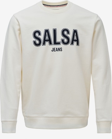 Salsa Jeans Sweatshirt in Beige: front