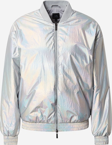 ARMANI EXCHANGE Přechodná bunda – stříbrná: přední strana