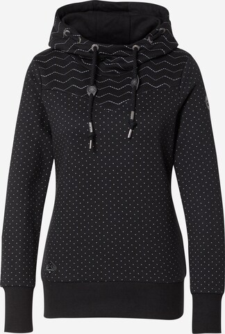 Ragwear Sweatshirt 'NUGGIE' i svart: framsida