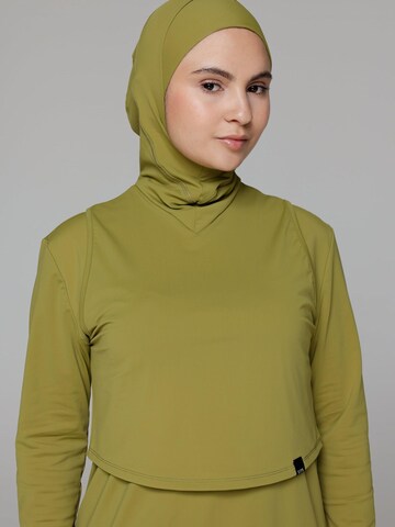 Invisible Maillot de bain 'Hijab' SIYA Swimwear en vert : devant