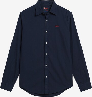 Superdry Button Up Shirt in Blue: front