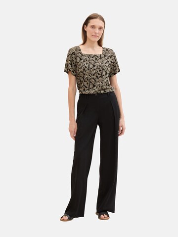 TOM TAILOR Bluse in Schwarz