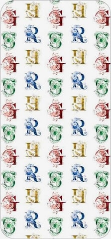 Draps 'Hogwarts' Warner Bros en blanc : devant