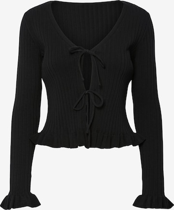 PIECES Cardigan 'PCRagnhild' i sort: forside