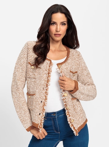 heine Strickjacke in Braun: Vorderseite