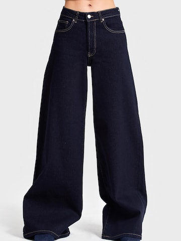 Wide Leg Jean 'Palazzo High Rise Jeans' IT'S BASIC en bleu