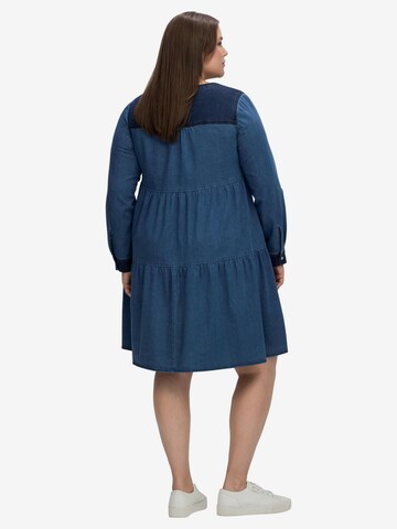 SHEEGO Shirt Dress in Blue