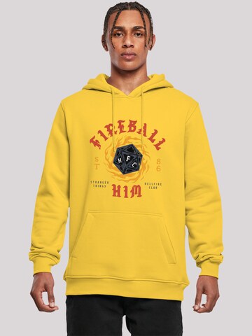 F4NT4STIC Sweatshirt in Geel: voorkant