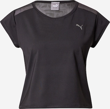 T-shirt fonctionnel PUMA en noir : devant