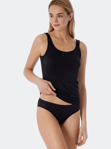 Maillot de corps SCHIESSER en noir : devant