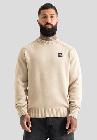 Lonsdale London - Pullover 'Southbury' em bege: frente