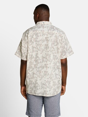 TOM TAILOR Men + Regular Fit Hemd in Beige