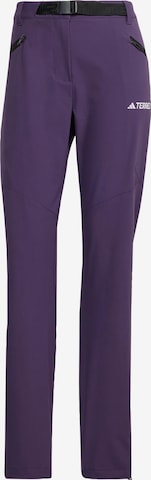 Pantalon outdoor 'Xperior' ADIDAS TERREX en violet : devant