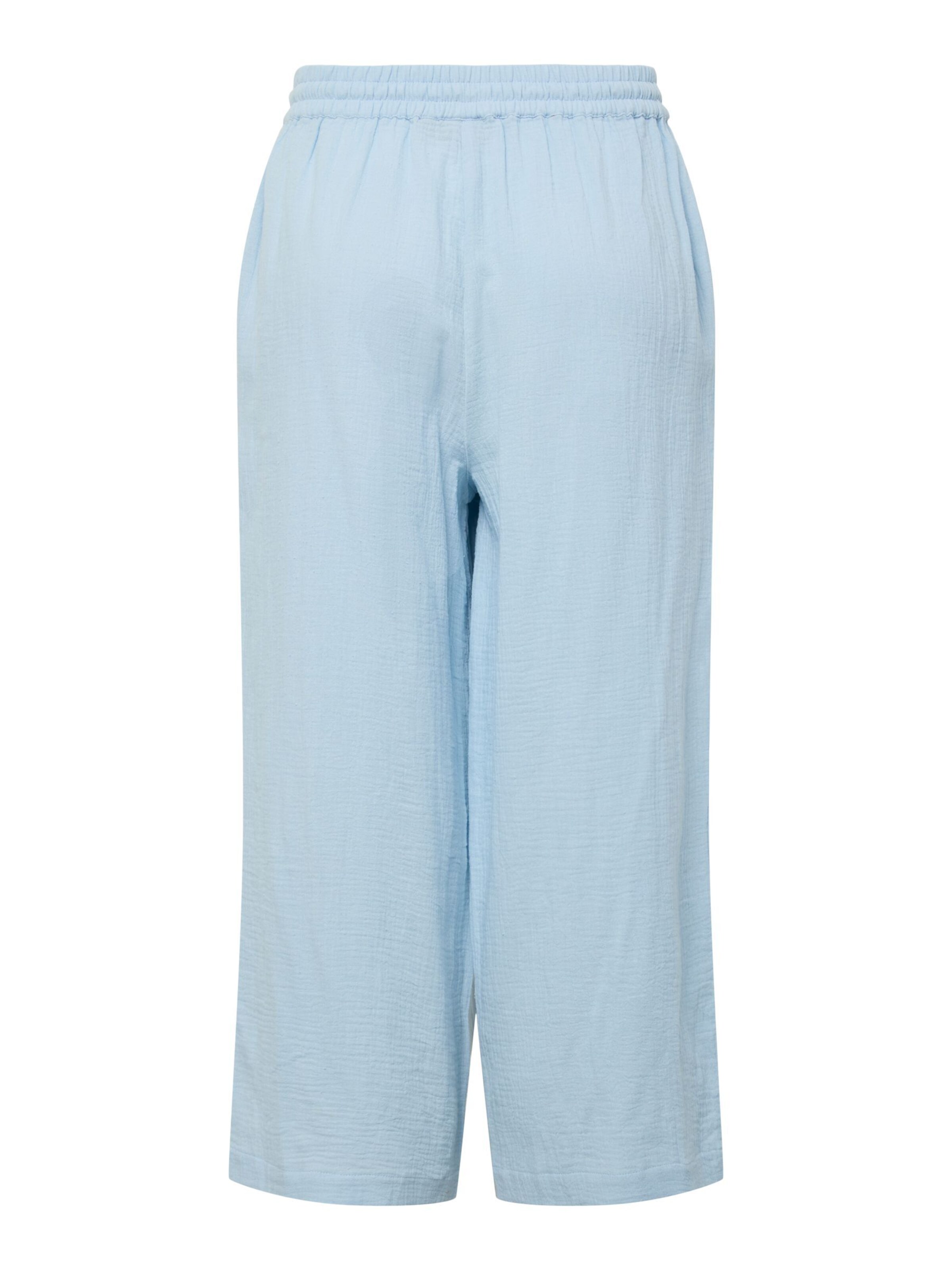 PIECES Wide leg Broek 'PCSastina' in Blauw