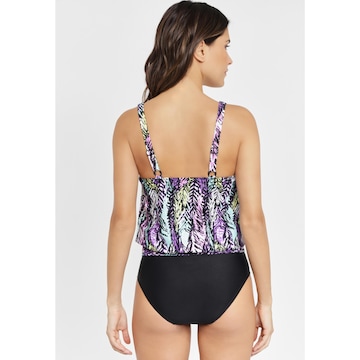 LASCANA T-Shirt Tankini in Schwarz