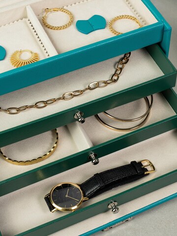 Friedrich23 Sieraden-bewaring 'JOLIE Schmuckkästchen - Kreuznarben Optik' in Blauw