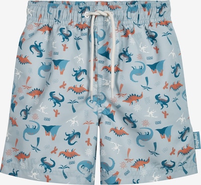 PLAYSHOES Bermudas en navy / azul claro / naranja / blanco, Vista del producto