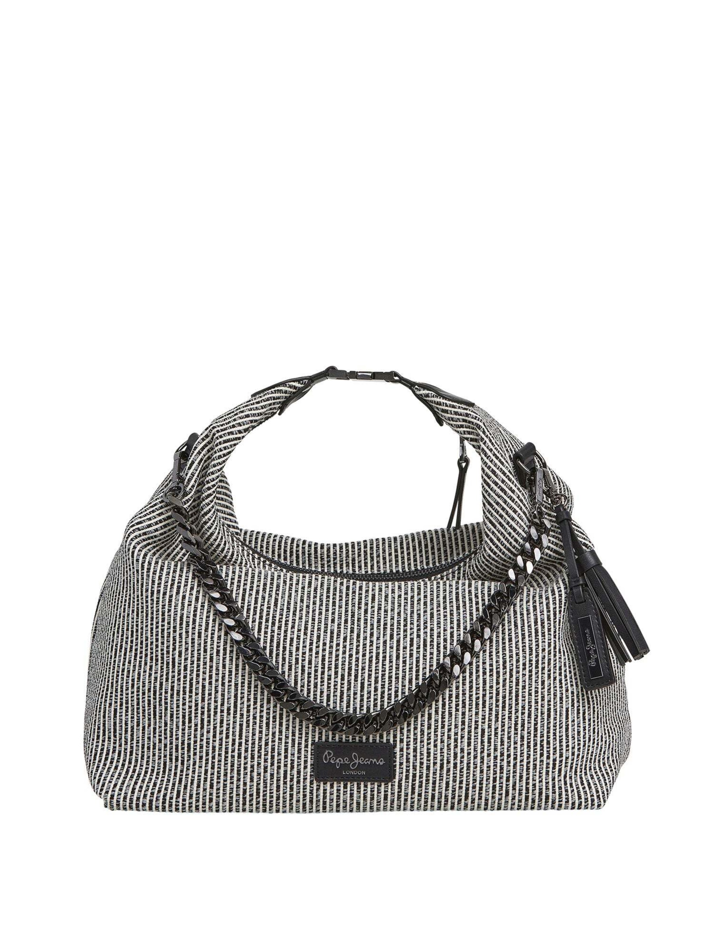 Pepe Jeans Handtasche in Schwarz: Vorderseite