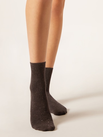 CALZEDONIA Socken in Braun: Vorderseite
