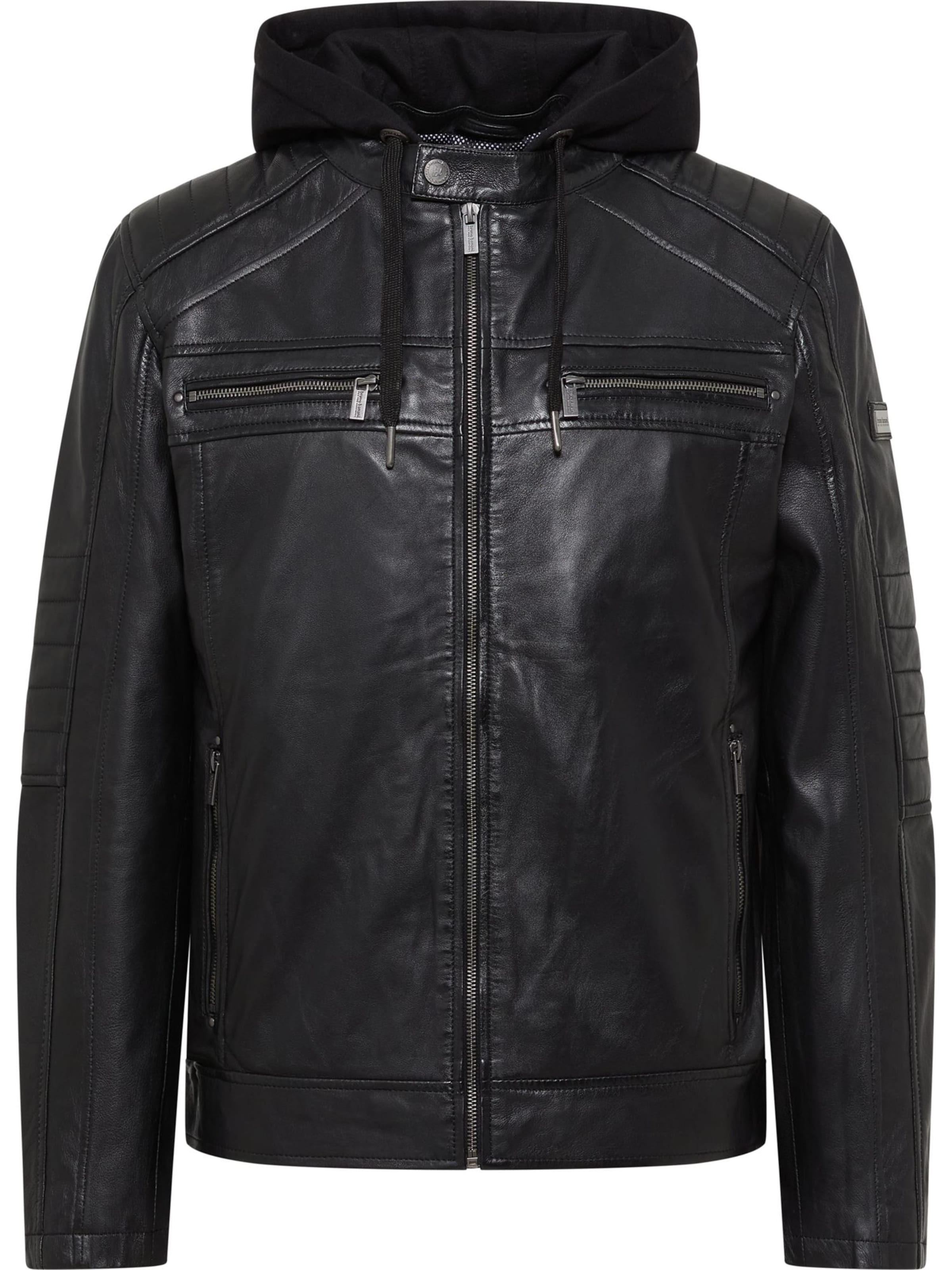 Bruno Banani Between-season jacket ' Gross ' in Black: front