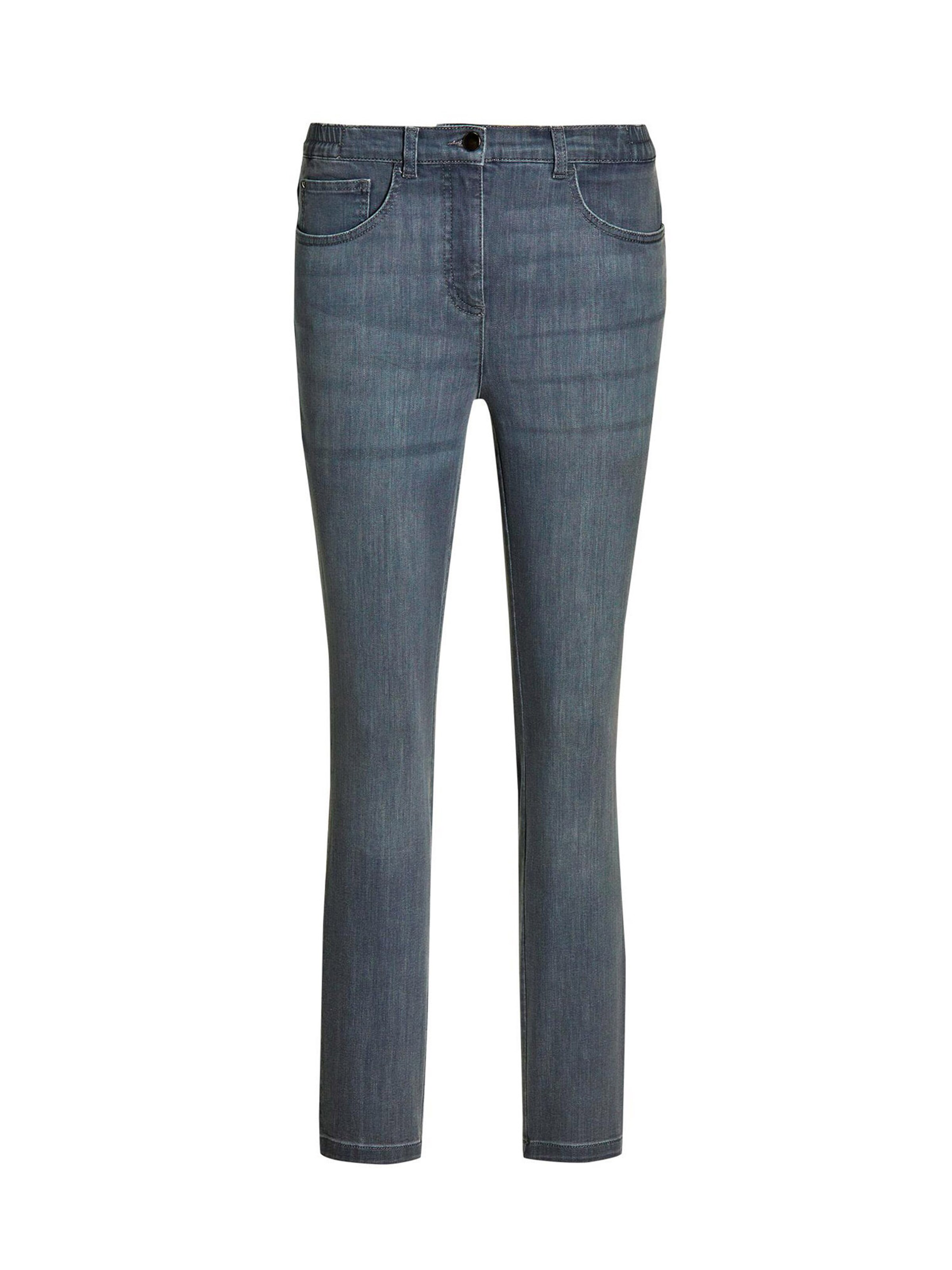 Coupe slim Jean 'Bella' Goldner en gris : devant