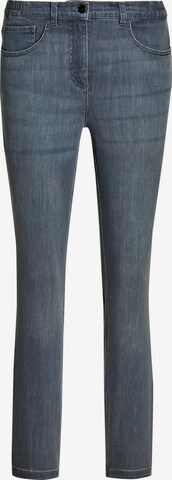 Goldner Slimfit Jeans 'Carla' in Grijs: voorkant