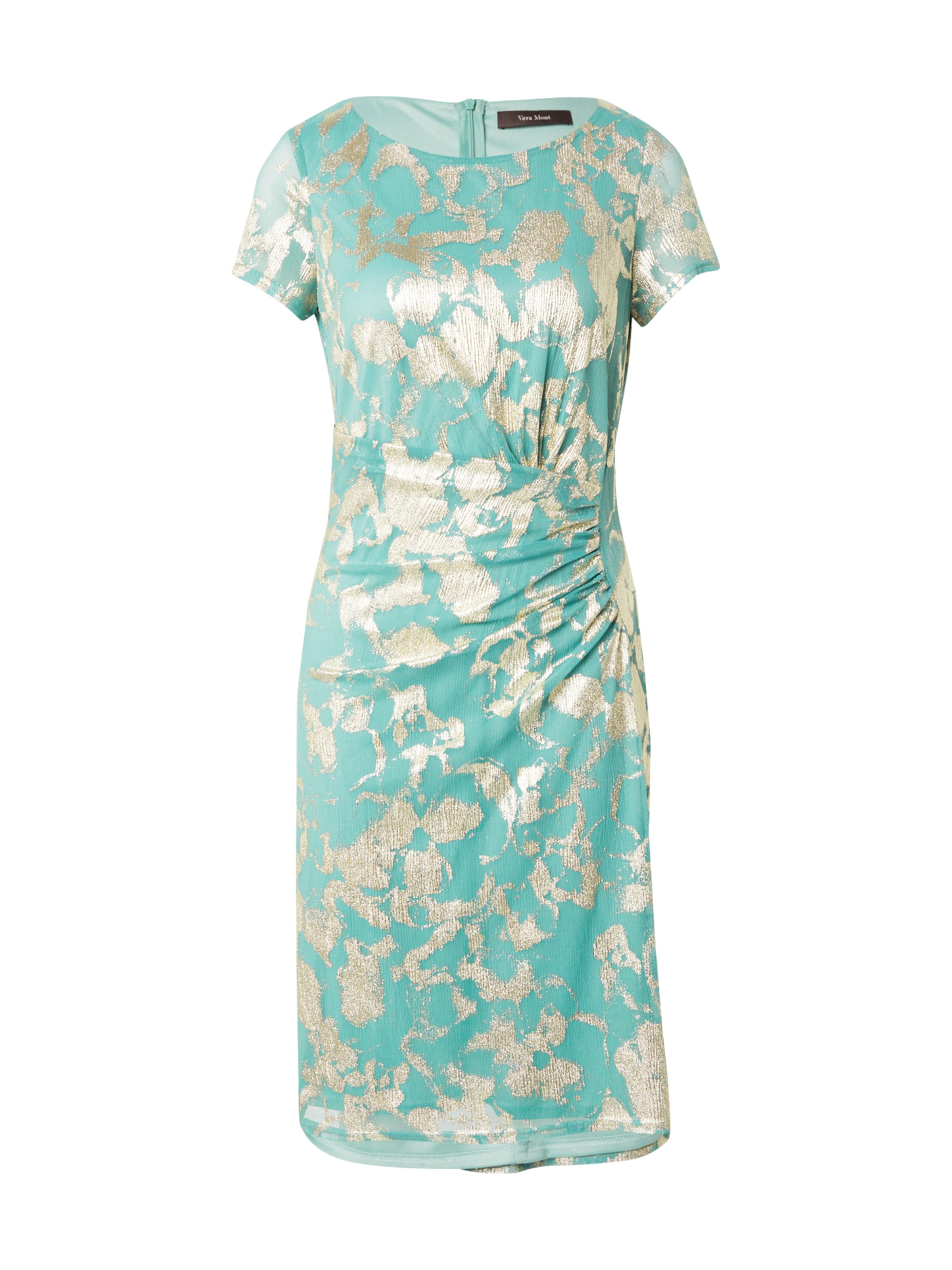 Vera Mont Рокля за коктейл в зелено: отпред