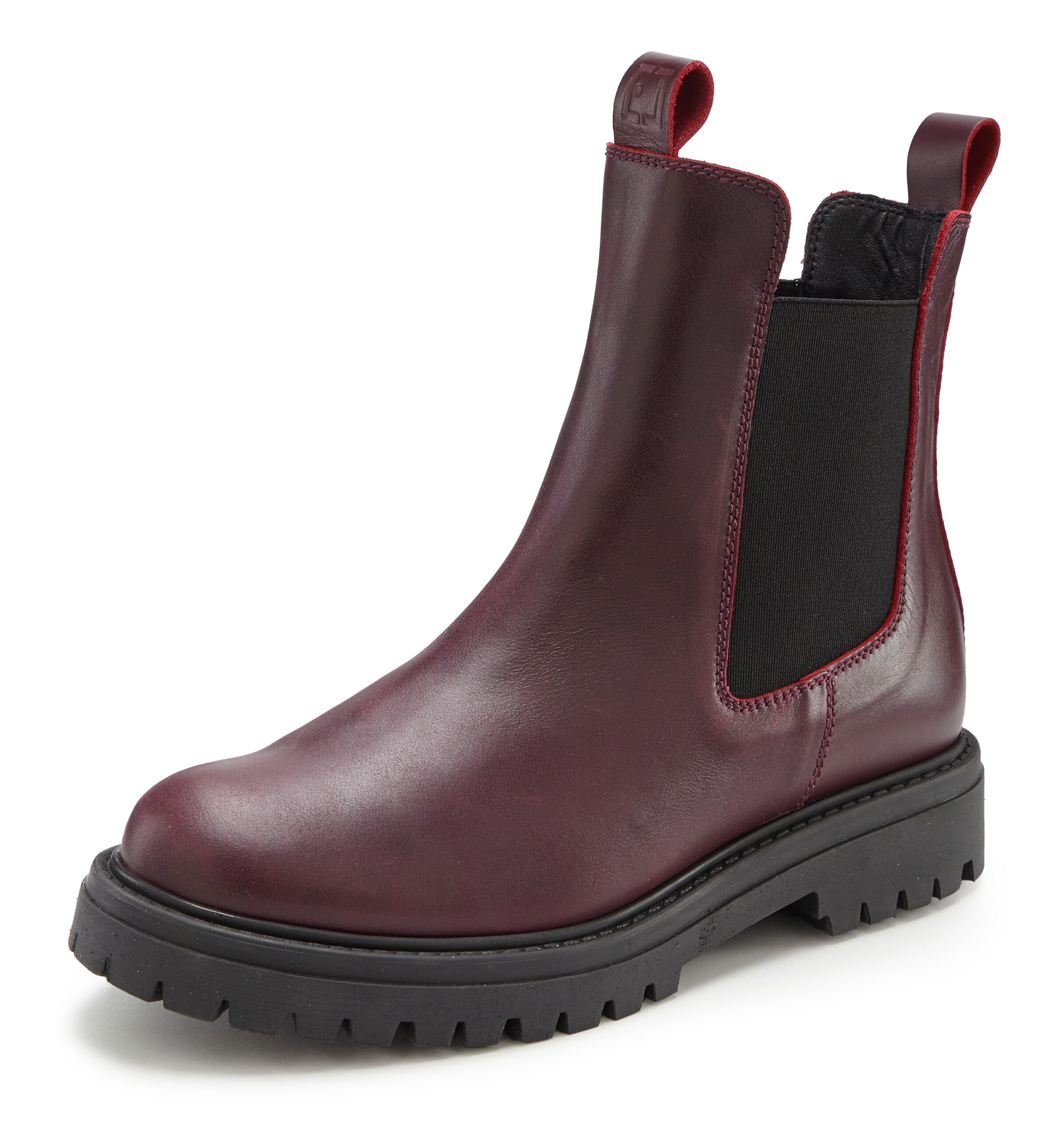 Boots chelsea di Elbsand in rosso: frontale