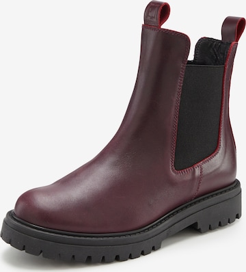 Boots chelsea di Elbsand in rosso: frontale