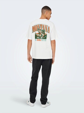 Only & Sons Shirt 'ONSSEB' in Wit: voorkant