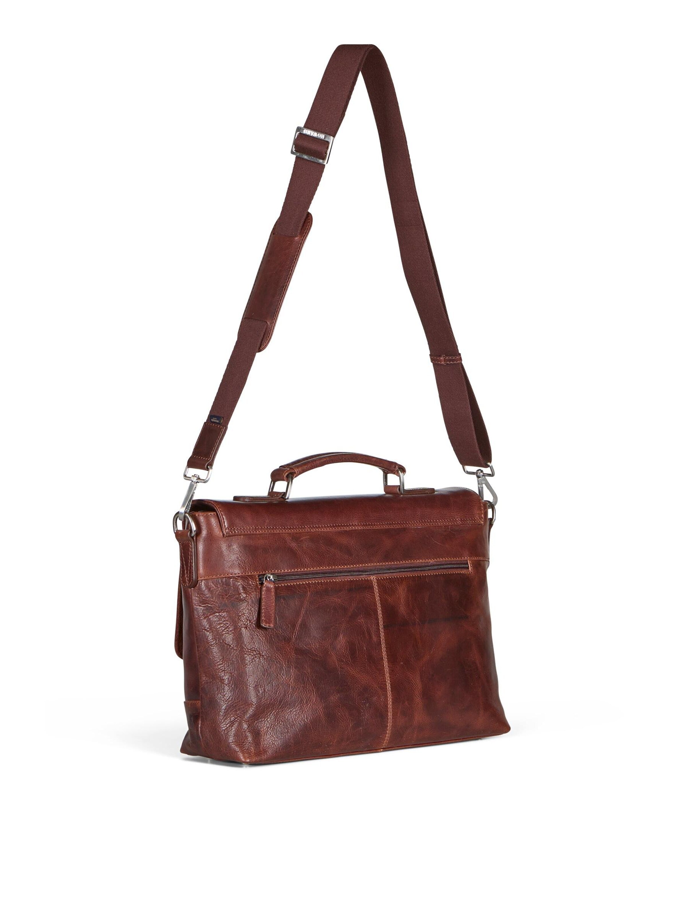 Howard London - Maletín 'Howard Briefcase James Brown' en marrón