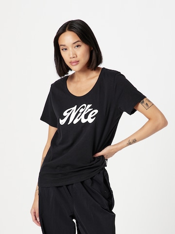 T-shirt fonctionnel NIKE en noir : devant