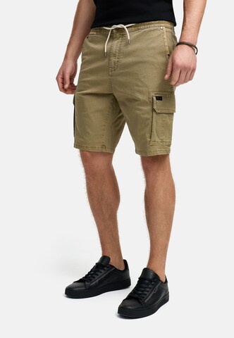 INDICODE JEANS Regular Cargo trousers 'Kews' in Beige