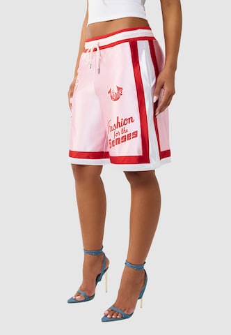 True Religion Normalny krój Spodnie sportowe w kolorze różowy