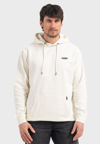 Oldskull Sweatshirt 'Basic Osk' in White: front