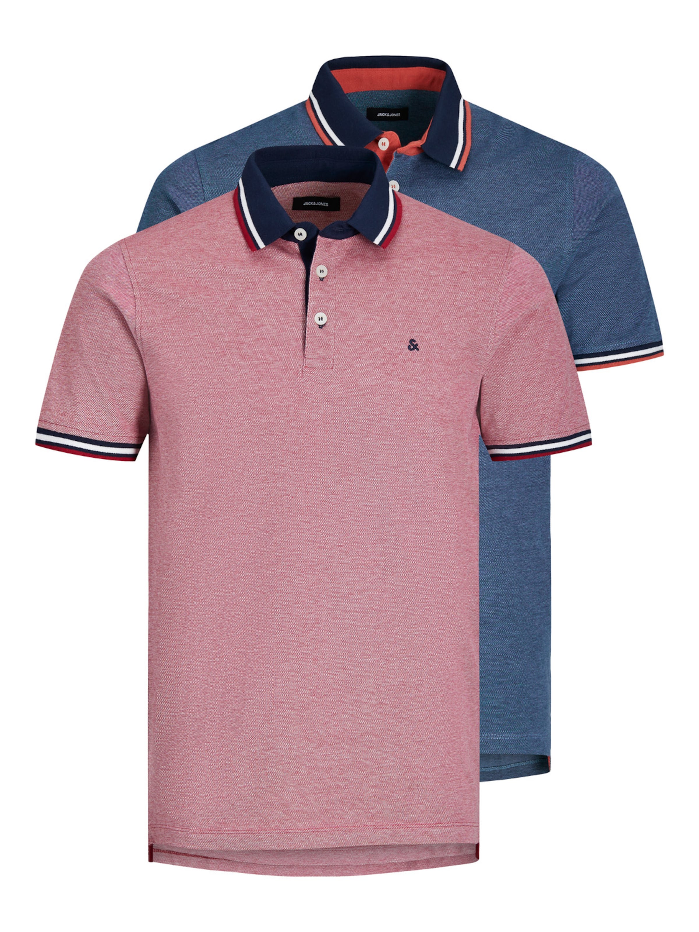 JACK & JONES Póló 'JJEPaulos' - kék: elől