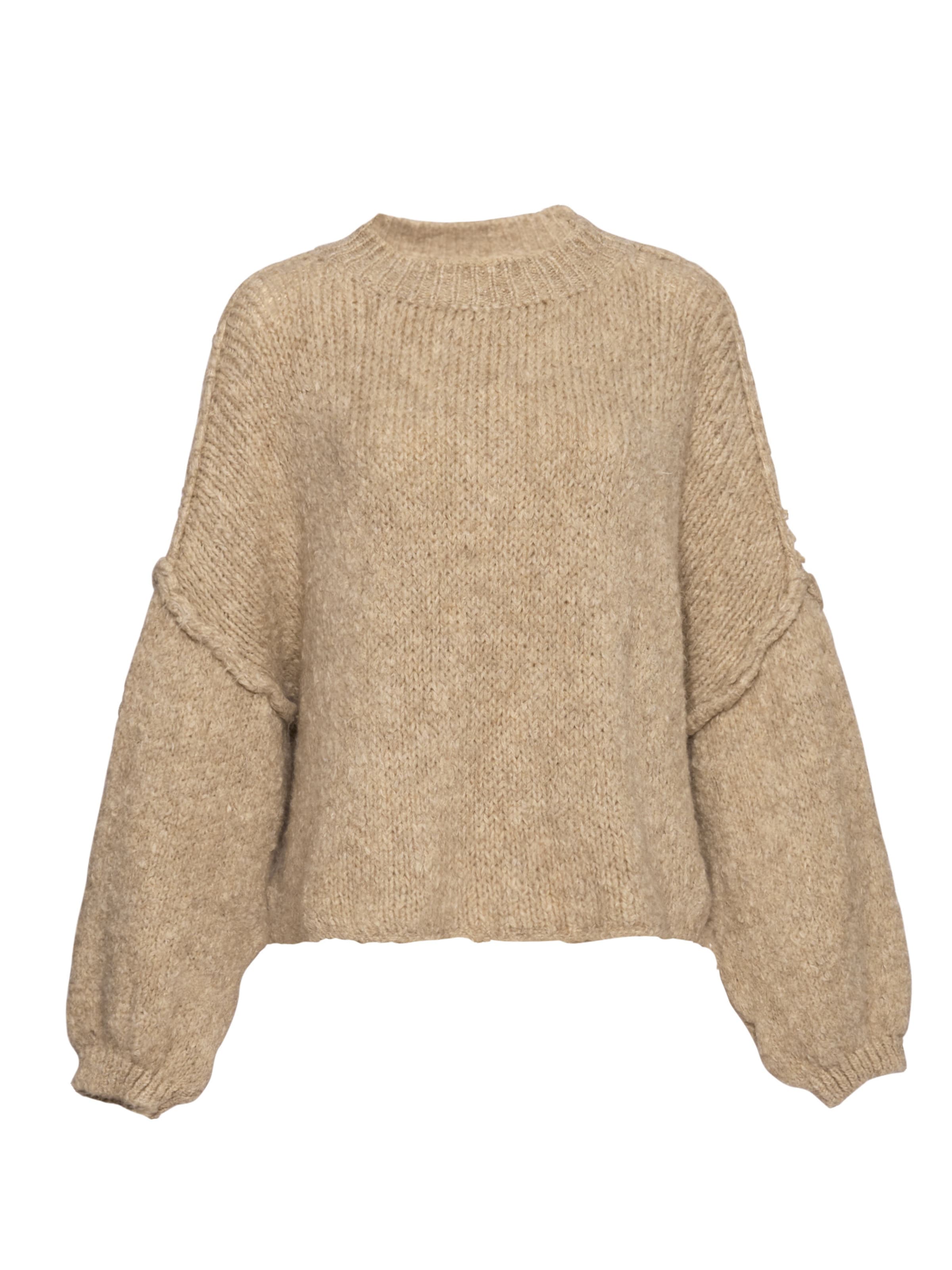 Lilavie Strickpullover ' L' in Beige: Vorderseite