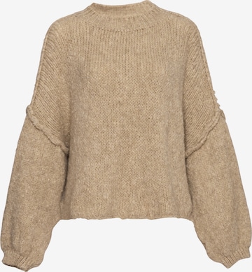 Lilavie Strickpullover ' L' in Beige: Vorderseite