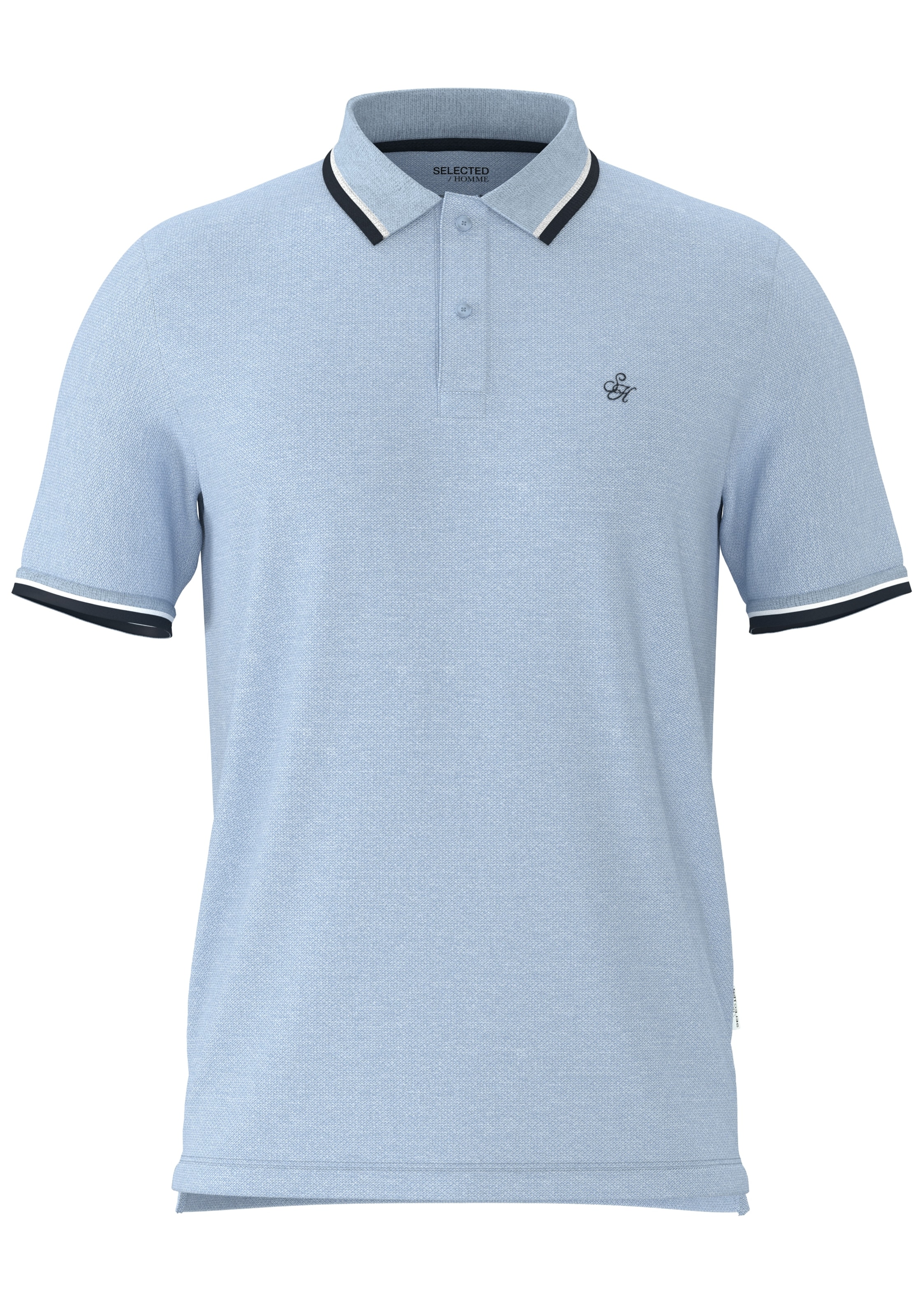 SELECTED Μπλουζάκι 'ATLAS' σε μπλε: μπροστά