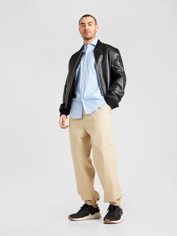 HUGO Tapered Pants 'Gibor242' in Beige