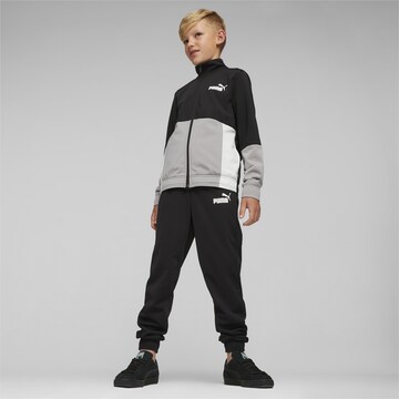 PUMA Sweatsuit 'Poly' in Black: front