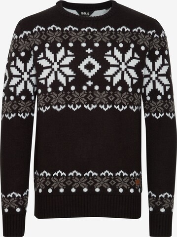 !Solid Sweater 'Norwig' in Black: front