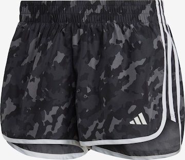 ADIDAS PERFORMANCE Regular Workout Pants 'Marathon 20' in Grey: front