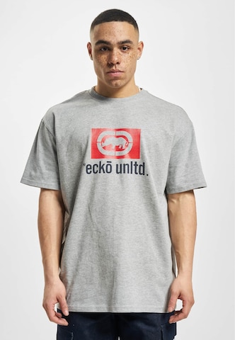 Ecko Unlimited T-shirt 'MBox' i grå: framsida